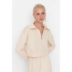 NWT Trendyol Women Regular fit Polo neck Knit Sweatshirt